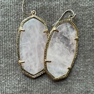 Kendra Scott Danielle Earrings in Rose Quartz